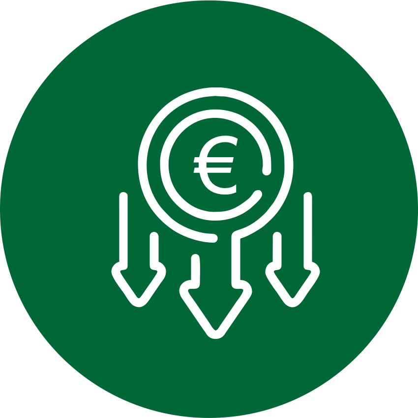 Vertrouwenspersoon - Vertrouwensland - Icoon - Kostenbesparing